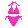 thumbnail image 1 of QURATI Swimwear Women Bikini Set Two Piece Swimsuit Tie Bathing Suit Cute Swimwear Hot Pink L, 1 of 6