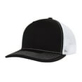 thumbnail image 1 of QURATI Trucker Hat - 6 Panel Low Profile Contrast Vertical Mesh Back Cap - Unisex Adjustable Baseball Cap - Outdoor Hats for Men Women, 1 of 3