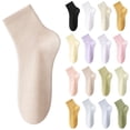 thumbnail image 1 of QURATI Women Casual Calf Socks Women's Quarter Crew Socks Lightweight Casual Above Ankle Socks for Women Breathable Smooth Toe Casual Athletic Gym Mini Crew Socks Watermelon Red One Size, 1 of 4