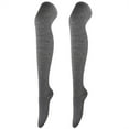 thumbnail image 1 of QURATI Women Thigh High Socks Extra Long Cotton Knit Warm Thick Tall Over The Knee Boot Stocking Leg Warmers Daily, 1 of 2