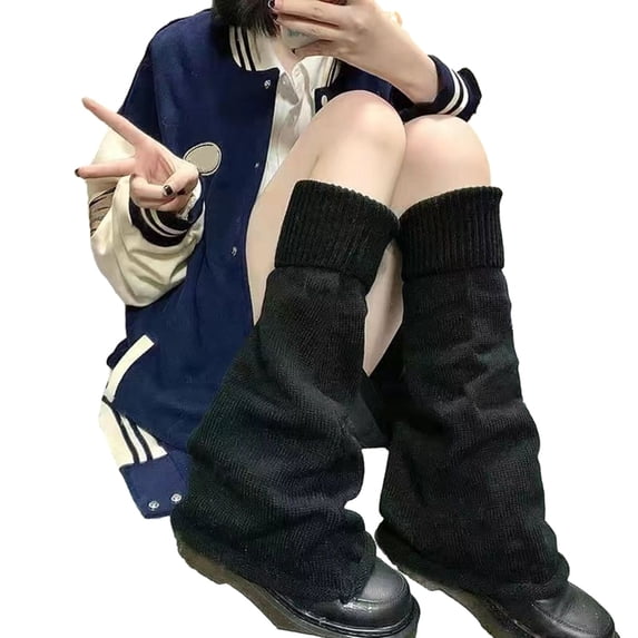 QURATI Women's Leg Warmers Fashion Knit Warmers Long Socks Winter Ankle Warmers Streetwear Leg Cover Daily Outfits Party Accessories Clothes
