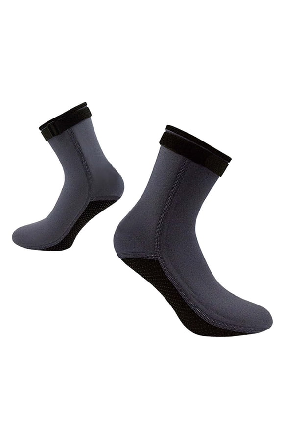 Womens Socks, Pack of 2 3Mm Unisex Diving Surfing Snorkeling Swimming Socks Boots Socks for Women Grey L