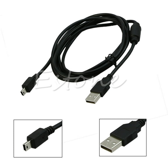 QUSENLON 1.8m/5.9ft USB Charge Cable Cord Charging Wirefor PS3 Game Handle Wireless Controller Accessory