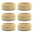 thumbnail image 1 of QUSENLON 6 Pcs Unfinished Natural Wooden Bangle Curved Wood Bracelet for DIY Painting, 1 of 19