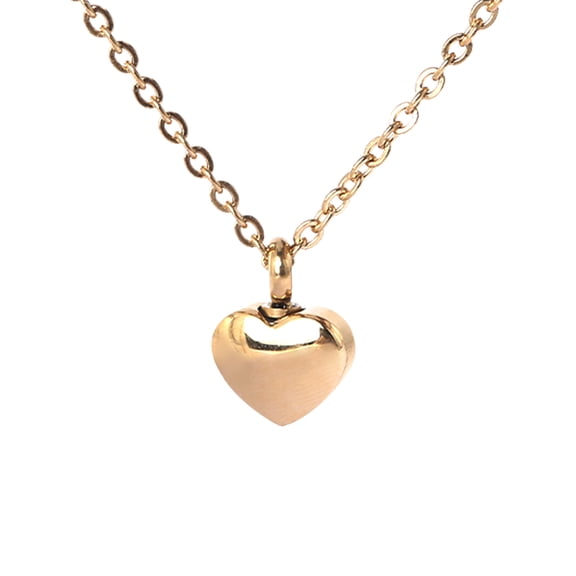 QUSENLON Cremation Urn Heart-shaped Cream Jar Necklace for Ashes Memorial Keepsake