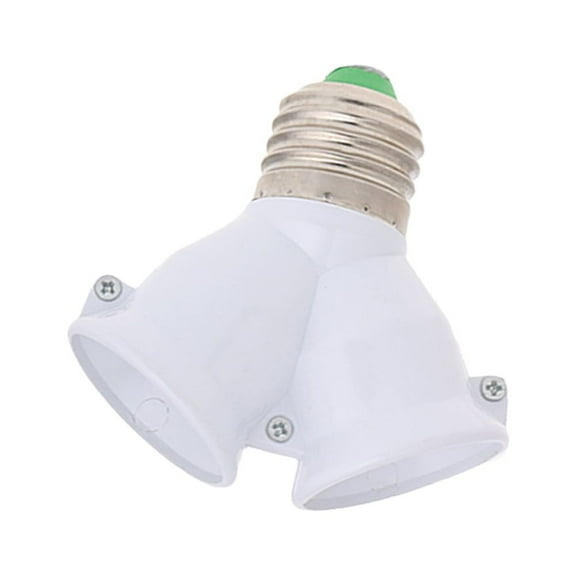 QUSENLON E27 To Double E27 Base Socket Extender Adapter Converter LED Light Lamp Bulb