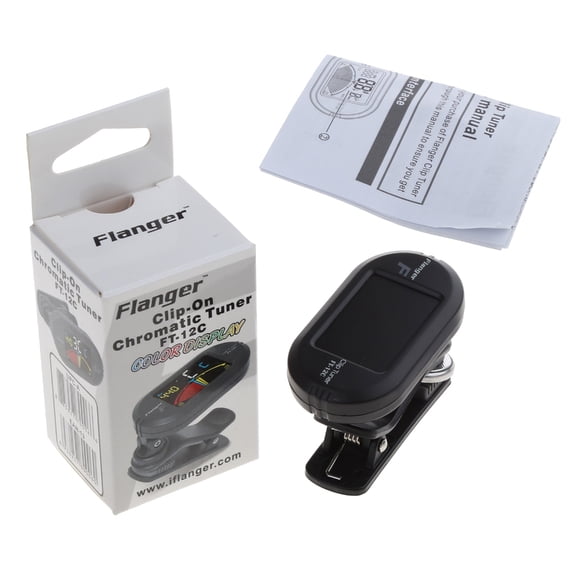 QUSENLON High Precision Clip-on Tuner for Guitar Bass Ukulele Violin 12 String Instrument Universal Tuner Device