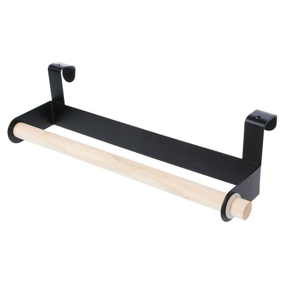 QUSENLON Kitchen Roll Paper Storage Rack Towel Holder Tissue Hanger Under Cabinet Door