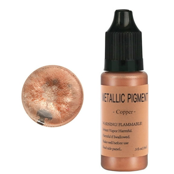 QUSENLON Metallic Alcohol Ink Set 6 Color Concentrated Extreme Shimmer Alcohol-Based Inks for Epoxy Resin Acrylic Pouring Paint