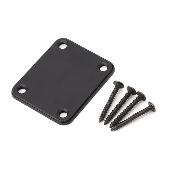 QUSENLON Neck Plate with 4 Screws Bass Parts Replacement Parts for Electric Guitar