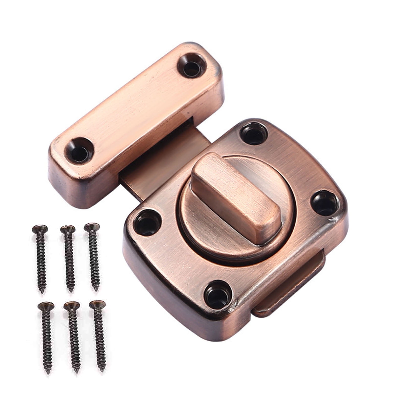 QUSENLON Safety Door Slide Latches Zinc Alloy Rotate Bolt Lock Gate Latches Privacy Catch for