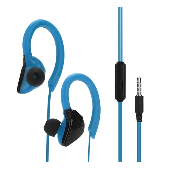 QUSENLON Sports Earbuds Wired with Microphone Wrap Around Earphones with Over Ear Hook in Ear Headphones for Cell Phones MP3/4