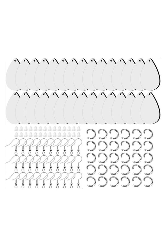 Sublimation Blank Earrings Teardrop Unfinished Heat Transfer Earring Pendant