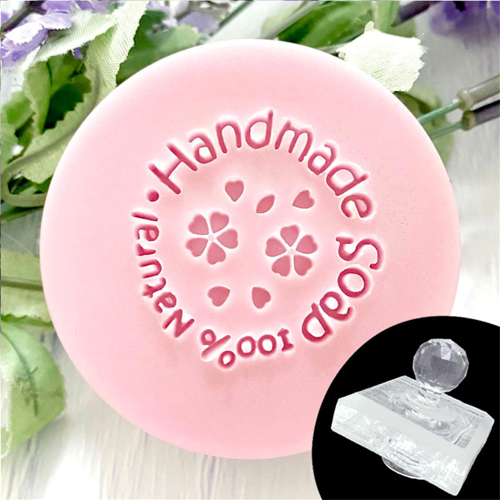QUSENLON Transparent Soap Imprints Stamp Handmade Soap Words Acrylic ...