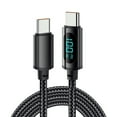 thumbnail image 1 of QUSENLON Upgraded USB C to USB C Cable 100W Data Transfer Cable PD- Fast Charging LED Display Used for Smartphone Tablet Laptop, 1 of 14