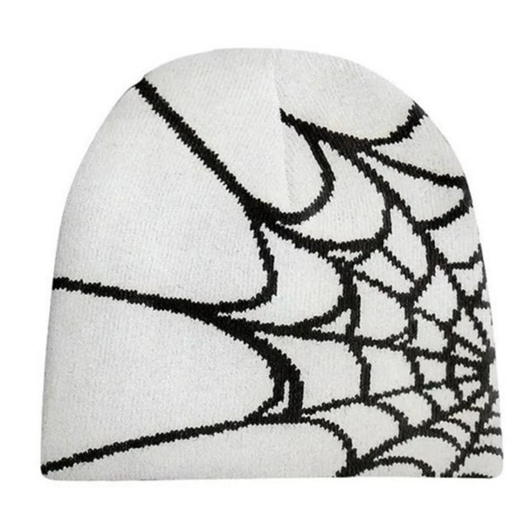 QUSENLON Y2K Beanie Spider Web Hat Y2k knit Beanie Hat