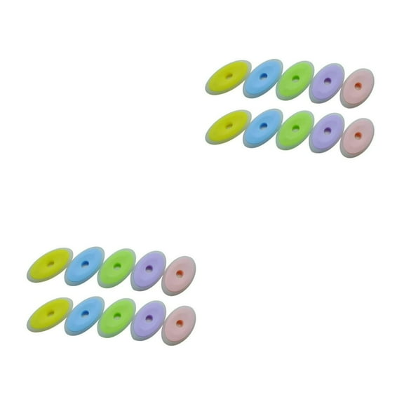 QUTETN 100 pcs Neutral Pen Rubber Eraser Erasable Ballpoint Rubber Plastic Rubber