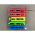 thumbnail image 1 of QUTETN 100pcs PET Transparent Waterproof Sign Here Signature Index Tab Sticky Notes Lable, 1 of 6
