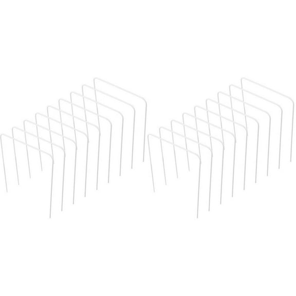 QUTETN 18 pcs Croquet Wickets Square Arrow Wickets Croquet Wickets Replacement Croquet Gate