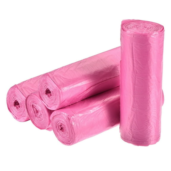 QUTETN 2-4 Gallon Small Trash Bags Garbage Waste Basket Liners Black  100 Counts / 5 Rolls