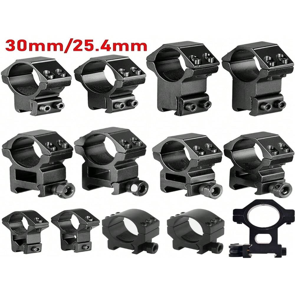 QUTETN 25.4mm/30mm Low/Middle/High Profile Scope Rings For 20mm