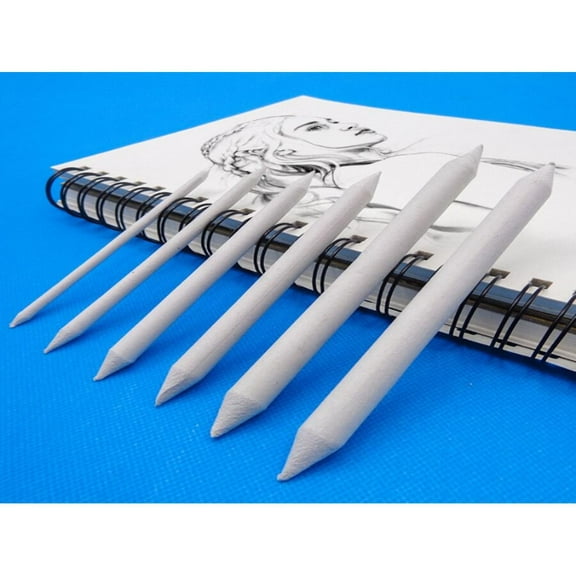 QUTETN 3/6pcs/Set Blending Smudge Stump Stick Tortillon Sketch Art White Drawing Charcoal Sketcking Tool Rice Paper Pen Artist Supplies