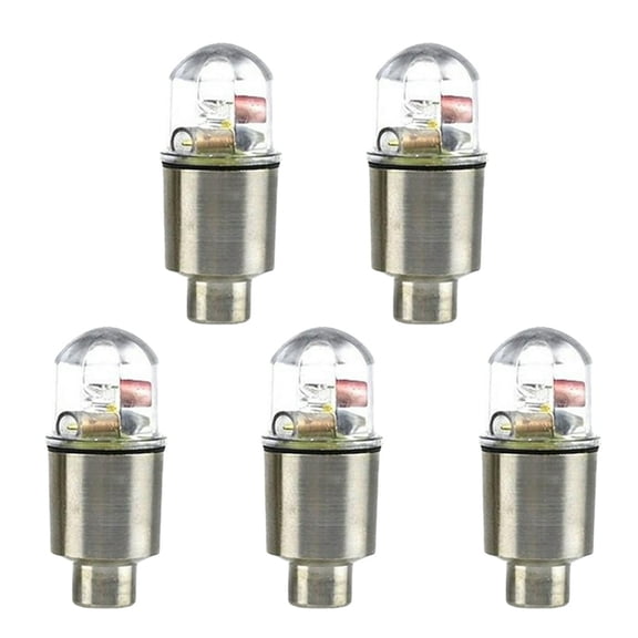 QUTETN 5pcs Bike LED wheel lights Tire Tyre Neon Cycling Car Caps Firefly Spoke Flash Light Lamp (Seven Colors Light)