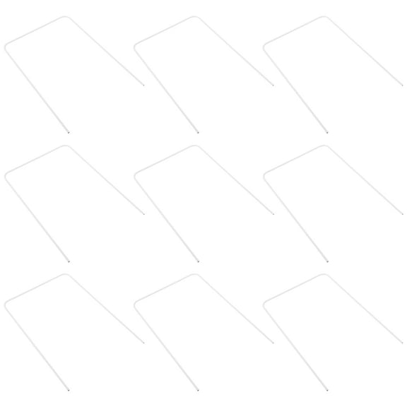 QUTETN 9 Pcs Croquet Gate Heavy White Iron Toddler