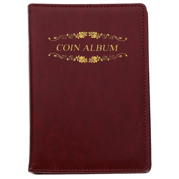 QUTETN Coin Book Display Storage Case Antique Coin Collector Book Coin Storage Organizer Coin Holder