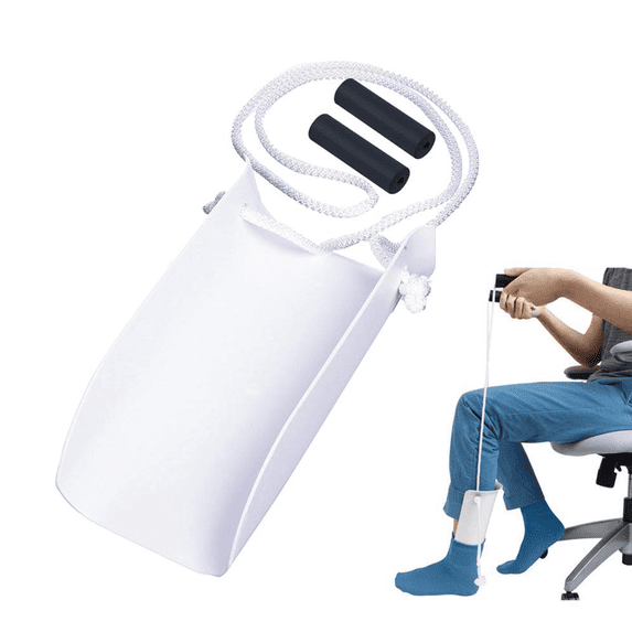 QUTETN Compression Sock Aid Sock Puller Aides Help Pull Socks Up Put on Socks Helper Help to Put on Socks for Seniors without Bending Down