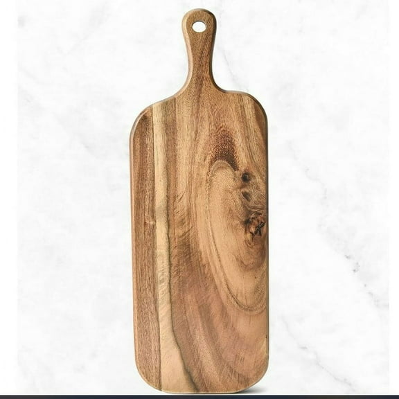 QUTETN Food Cutting Board Wooden Bread Serving Board Charcuterie Board Restaurant Serving Board
