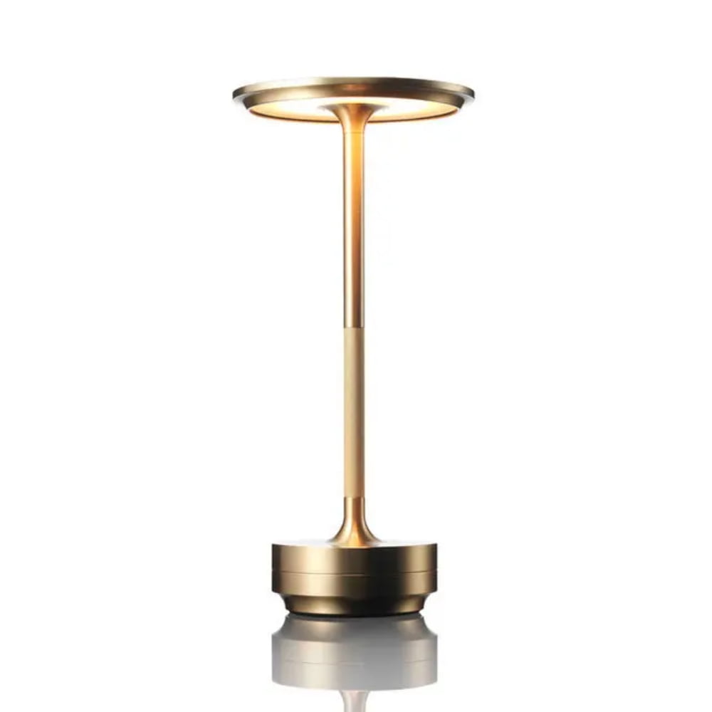 QUTETN New Aluminum Desk Lamp LED Rechargeable Table Lights Touch Switch Cordless Table Lamp for Bar Living Room Reading Book Dec Lamp