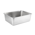 thumbnail image 1 of QUTETN Rectangle Stainless Steel Cat Litter Box Broken-resistant Low Entry Open Spacious Metal Litter Pan Pet Accessories, 1 of 6