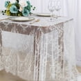 thumbnail image 1 of QUTETN Rectangular Lace Tablecloth Vintage Table Cloth Wedding Kitchen Dining Coffee Table Cover Jacquard Xmas Birthday Party Decor, 1 of 6