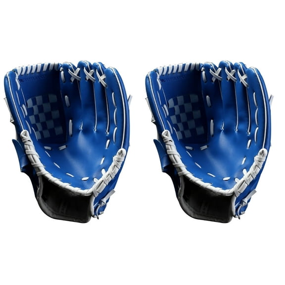 QUTETN Set of 2 Softball Gloves Sports Infielder‘s Baseball Kids Mittens for Thicken Pitcher Men‘s Child Man