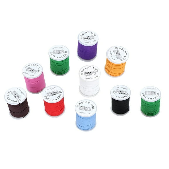 QUTETN Thread Nylon Elastic Craft Beading Sewing Upholstery Wooly Stretch Heavy Duty Tools Bonded Jewelry Cord Spool Making