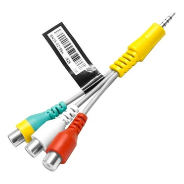 QUTETN Video Av Component Adapter Cable Replacement For Samsung Tv  3 Rca To Av Input Adapter Cable For Samsung Tv