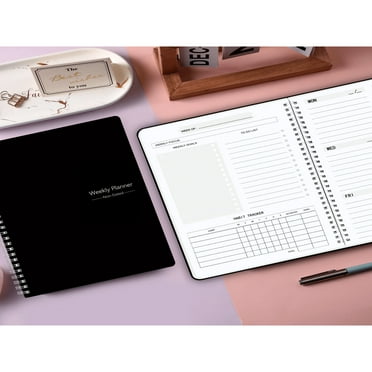 QUTETN weekly planner notebook undated to do list plan agenda organize life and work track habit journal