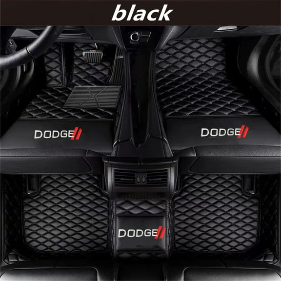 QUUFAA Car Floor Mats Custom For Dodge Ram1500 Attitude Avenger Caliber Caravan Challenger Charger Dart Journey Hornet Magnum All Model Floor Liner Floor Mats Carpets Car pads Auto Mats