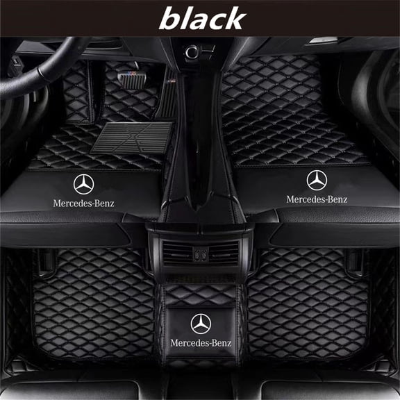 QUUFAA Car Floor Mats Custom Fit For Mercedes-Benz C-Class-AMG C32 AMG C36 AMG C43 AMG C450 AMG C55 AMG C63 AMG C63 AMG S 2013-2025 Year Floor Liner Floor Mats Carpets Car pads Auto Mats