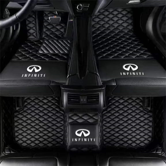 QUUFAA Car Floor Mats Custom For INFINITI All Series Q50 Q60 Q70 QX30 QX50 QX55 QX56 QX60 QX70 QX80 ESQ EX FX G JX M Series 2014-2021 Year  Floor Liner Floor Mats Carpets Car pads Auto Mats
