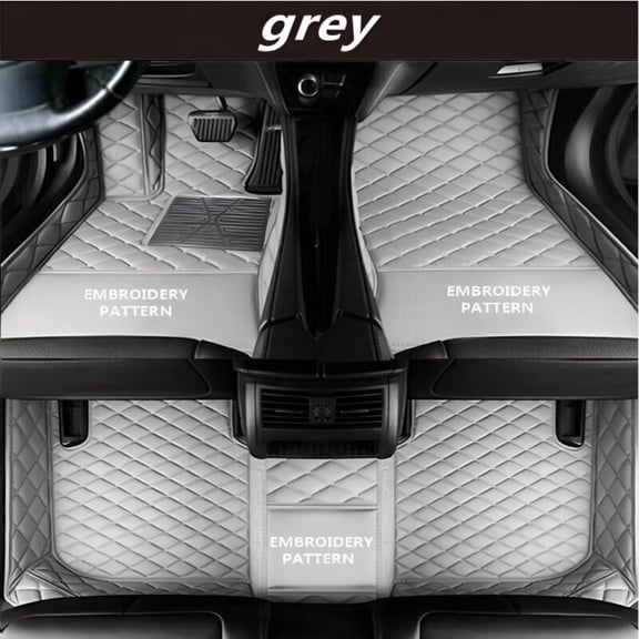 QUUFAA Car Floor Mats Liners For Cadillac CTS 2003-2019 All Weather Guard Front and Rear Car Carpet-Custom Fit- Tough/Durable/Odorless
