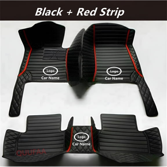 QUUFAA Custam Car Liners Floor Mats Full Set For Alfa Romeo Giulia Stelvio Tonale 2017-2026 Year Car Floor Mats 3D All-Weather Front & Rear Liner Leather Waterproof