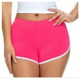 thumbnail image 1 of QUYUON Bike Shorts Womens Lounge Shorts Track Shorts for Ladies Linen Shorts Women Summer Running Shorts Pants Style S-342 Female Sports Shorts Women's Running Shorts Hot Pink XL, 1 of 8