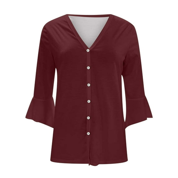 QUYUON Casual Cardigans for Women Sale Long Sleeve Trendy Cardigans Polyester Long Black Cardigans Women Cardigan Jacket Style Q-670 Winter Knit Sweater Outerwear Coat Red XXL