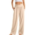 thumbnail image 1 of QUYUON High Waisted Cargo Pants Women Casual High Waist Crossed Solid Color Loose Sports Yoga Pants Women Dress Pants Long Pant Leg Length Cargo Pant Style N-7452 Khaki 3XL, 1 of 1
