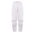 thumbnail image 1 of QUYUON Hiking Pants Fashion Cropped Pants Sports Casual Pants, Solid Color Loose Fitting Pants Cargo Pants Women High Waist Full Pant Leg Length Skinny Pant Style N-2649 White XL, 1 of 4