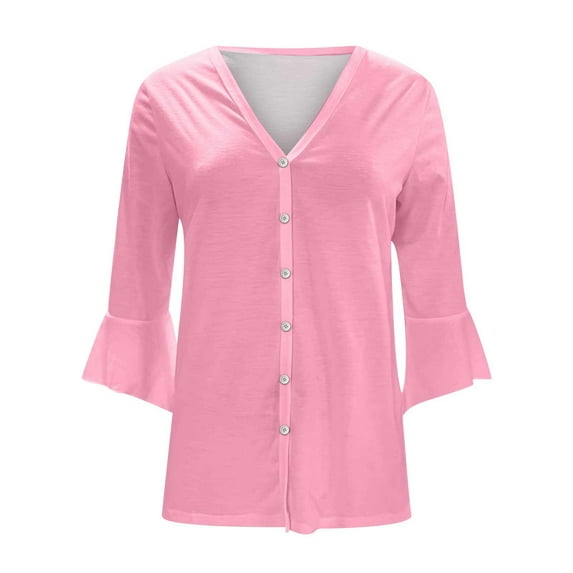 QUYUON Long Plus Size Cardigans for Women Deals Long Sleeve Duster Cardigans for Women Plus Size Polyester Womens Cardigan Cardigan Jacket Style Q-663 Fall Cardigan Sweater Outerwear Coat Pink XL