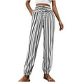 thumbnail image 1 of QUYUON Pants for Womens Fashion Clearance Summer Fashion Casual Loose Printing Full Length Pants Comfy Pants Women Loose Full Length Pant Leg Dressy Style P2833 Black S, 1 of 9