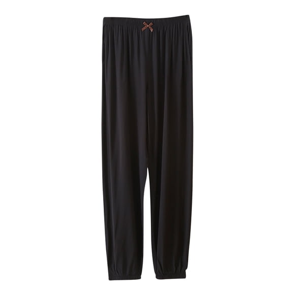 QUYUON Soft Pants for Women Deals Fashion Straight Casual Long Pants Trousers Ladies Pants Full Length Pant Leg Dressy Style P4503 Black L